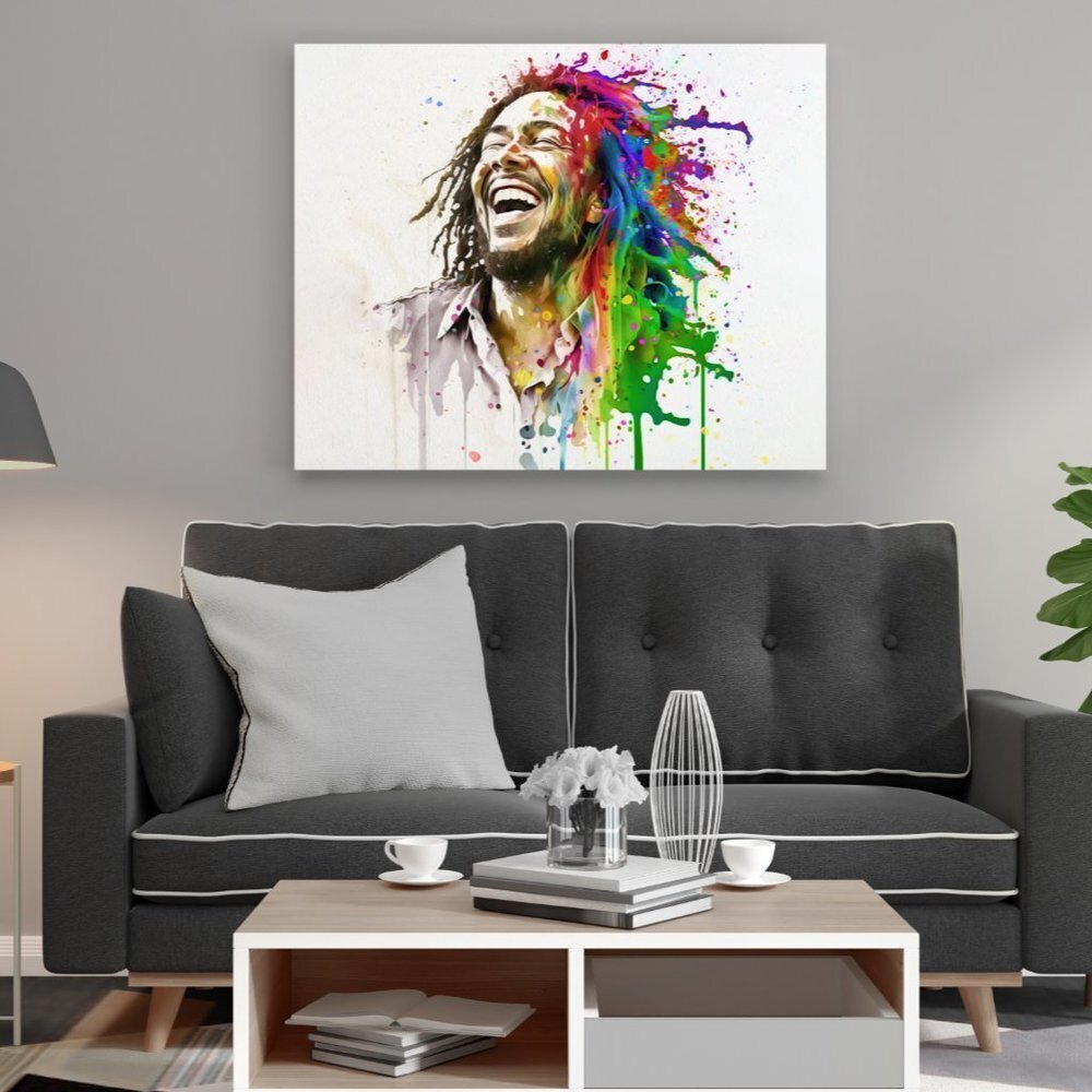 16x20 Happy Bob Marley Fantasy Art Watercolor Oil Painting Poster Art‎ Poster - Picture 6 of 6